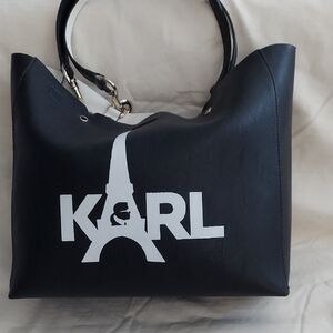 Karl Lagerfeld Black Tote Bag